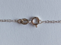 Preview: silver chain with 10 mm white zirconia heart pendant-anchor chain 45 cm----